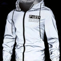 Men's Athletic Jackets - Functional Zippered Hooded Wear for Spring   OAXG 