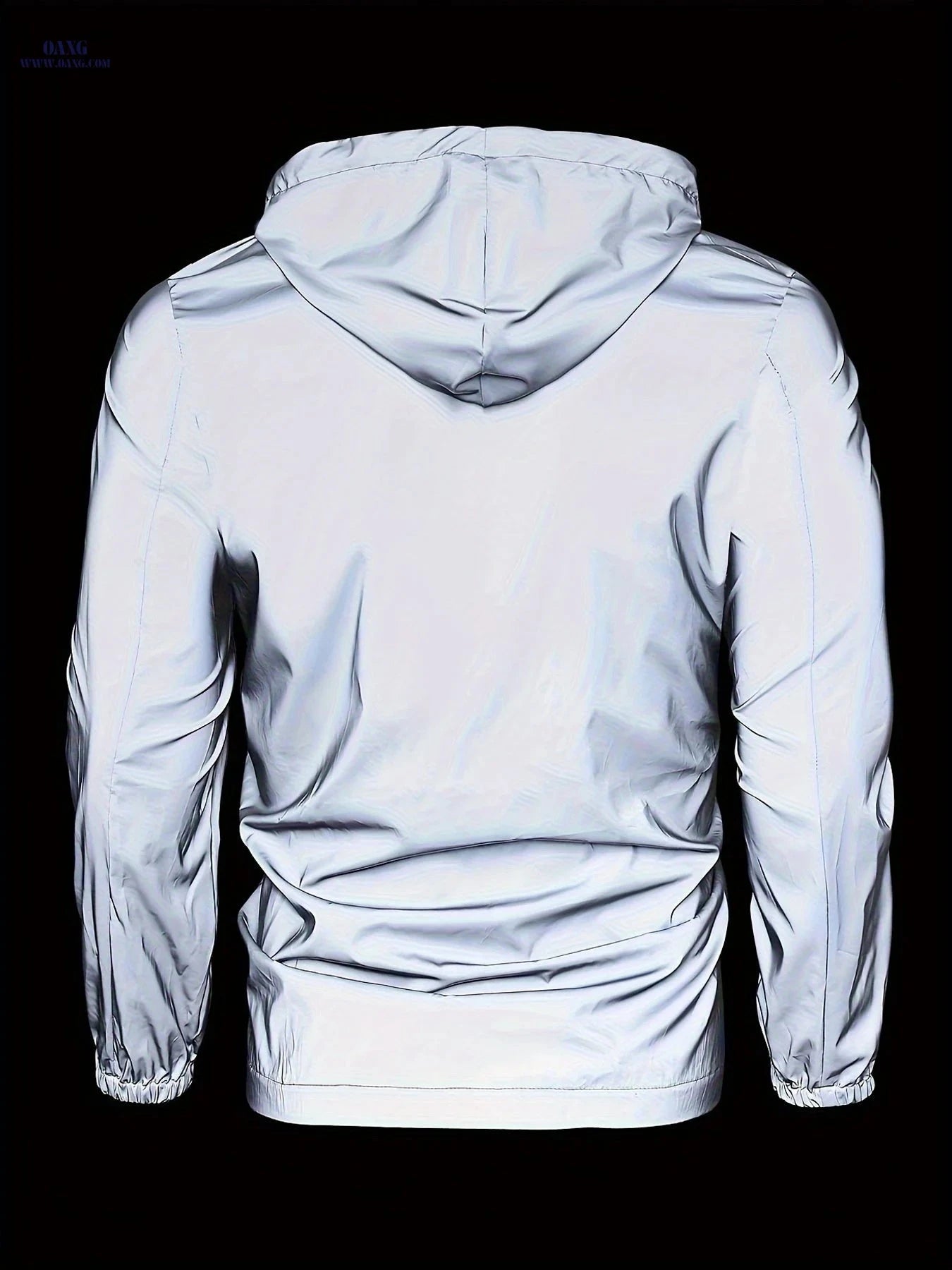 Men's Athletic Jackets - Functional Zippered Hooded Wear for Spring   OAXG Light Grey / FR S
