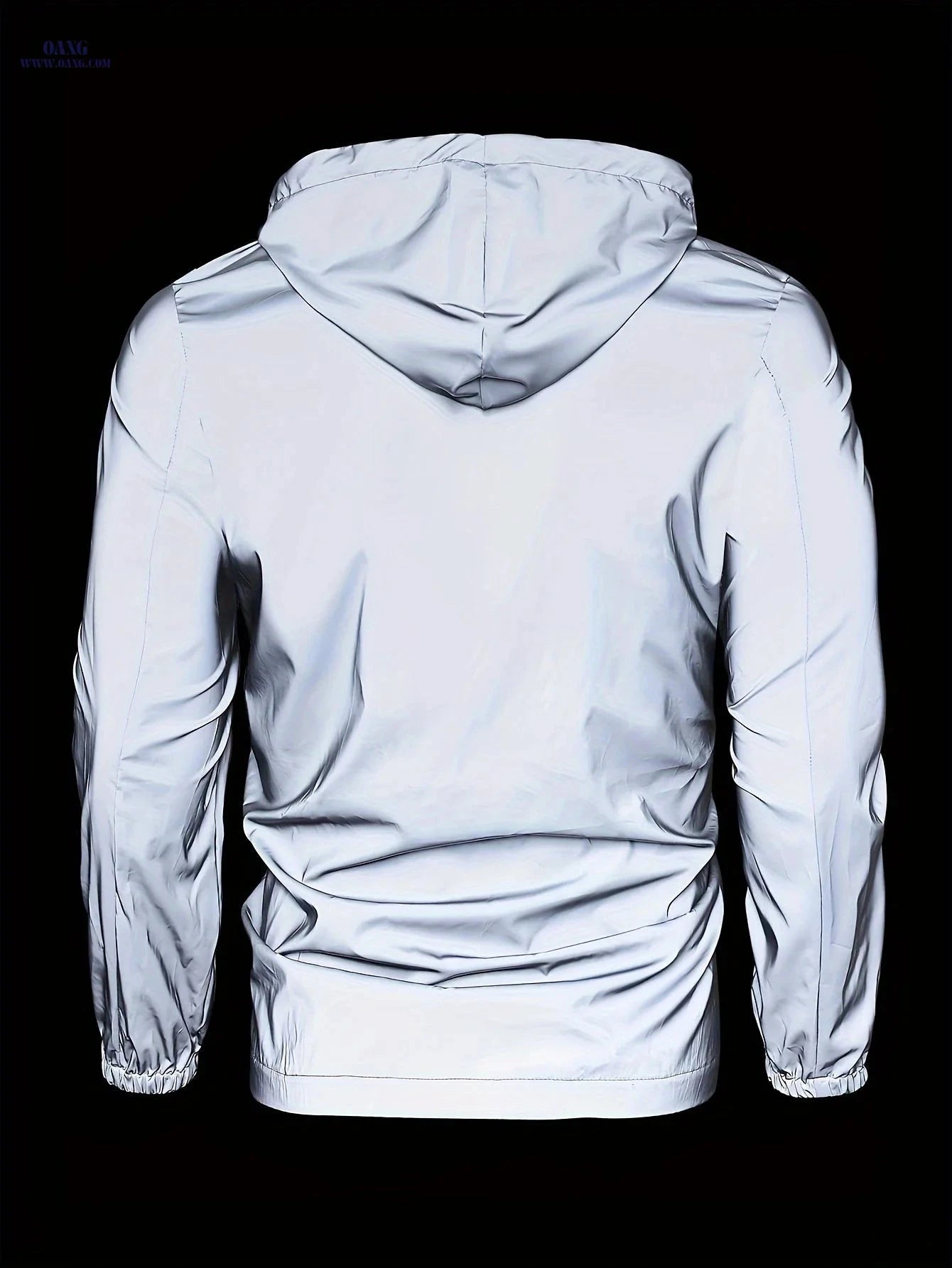 Men's Athletic Jackets - Functional Zippered Hooded Wear for Spring   OAXG Light Grey / FR S