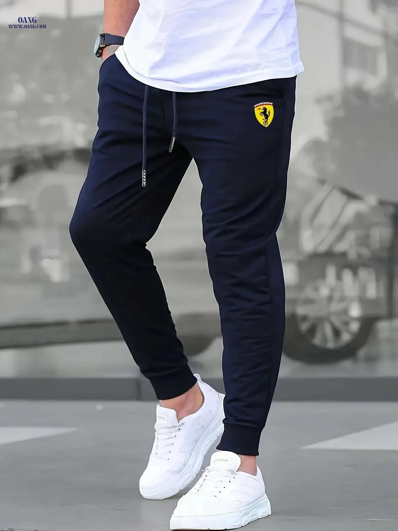 Men's Athletic Joggers - Breathable Stretch Gym Pants for Workouts   OAXG 