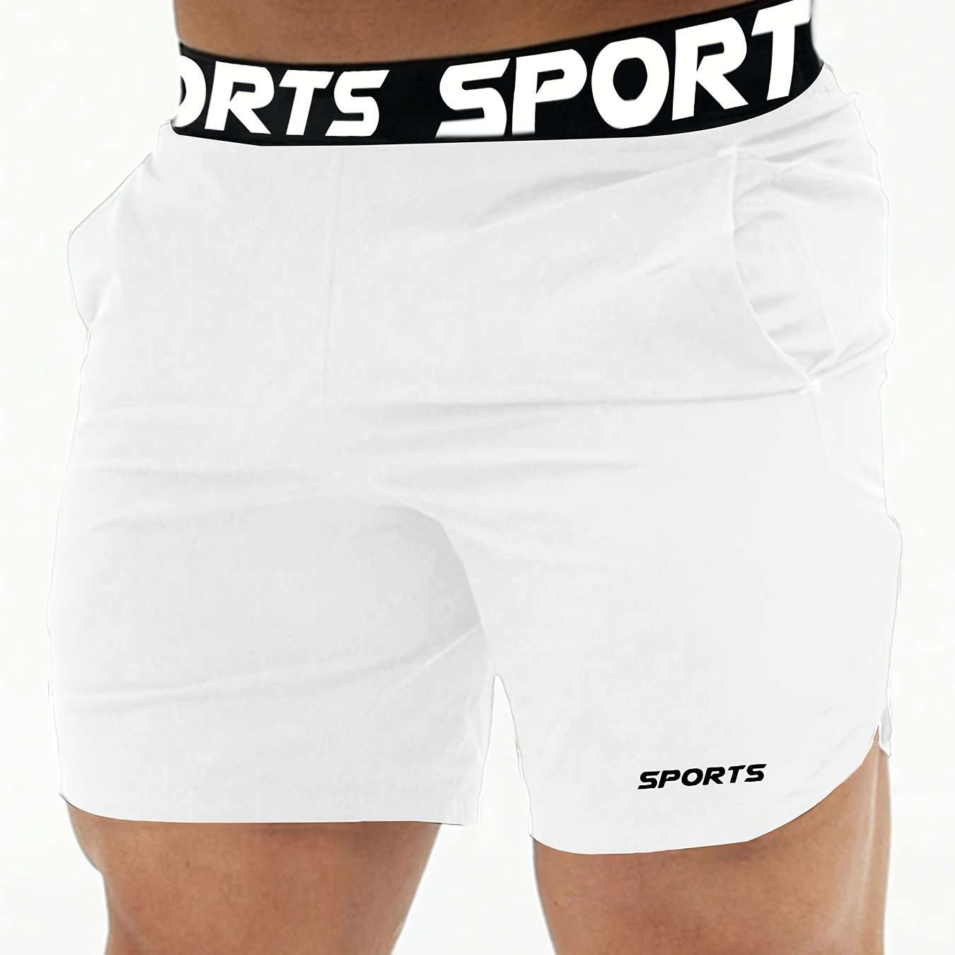 Men’s Athletic Shorts - Lightweight Polyester, Comfortable Fit for Sports   OAXG Black / FR M