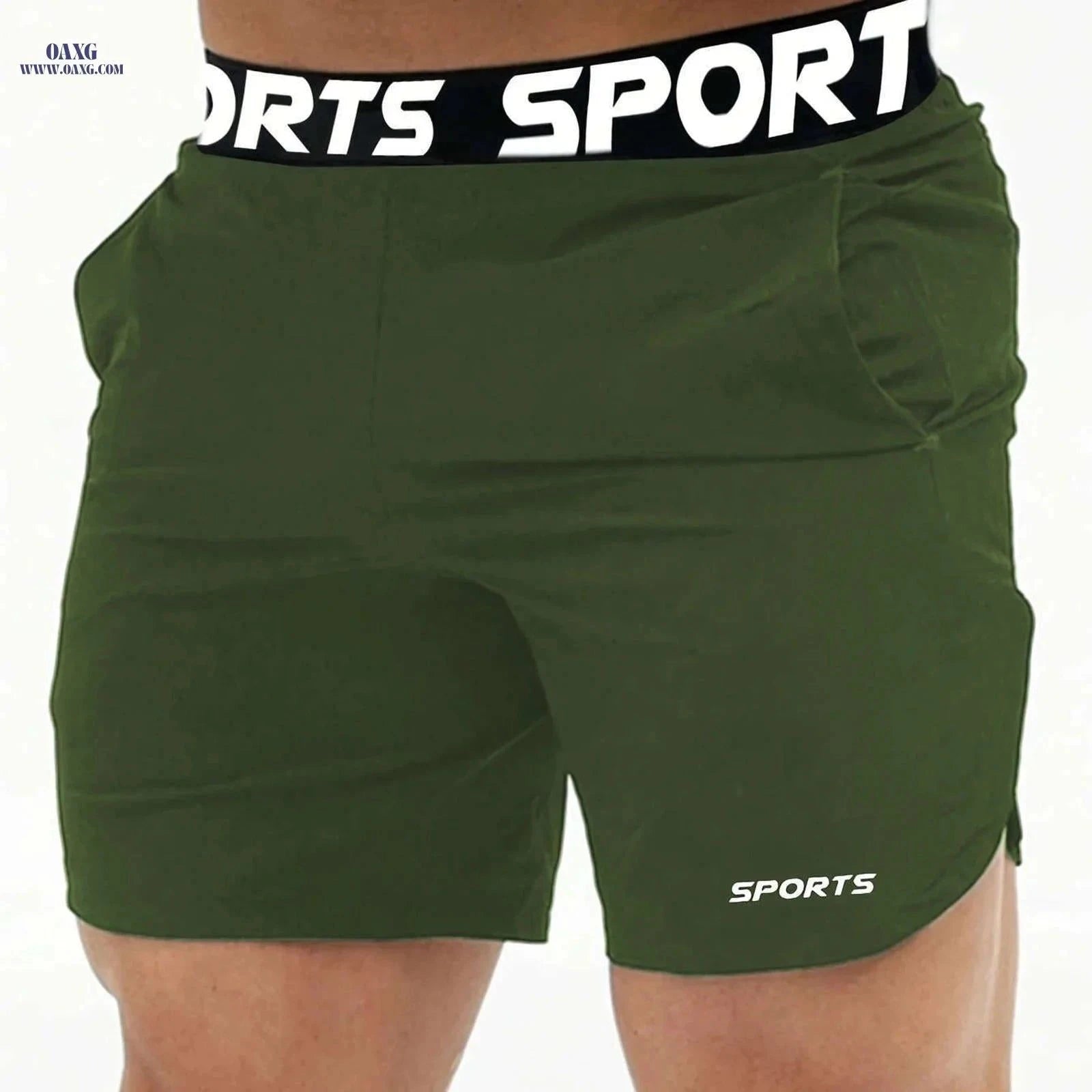 Men’s Athletic Shorts - Lightweight Polyester, Comfortable Fit for Sports   OAXG Black / FR M