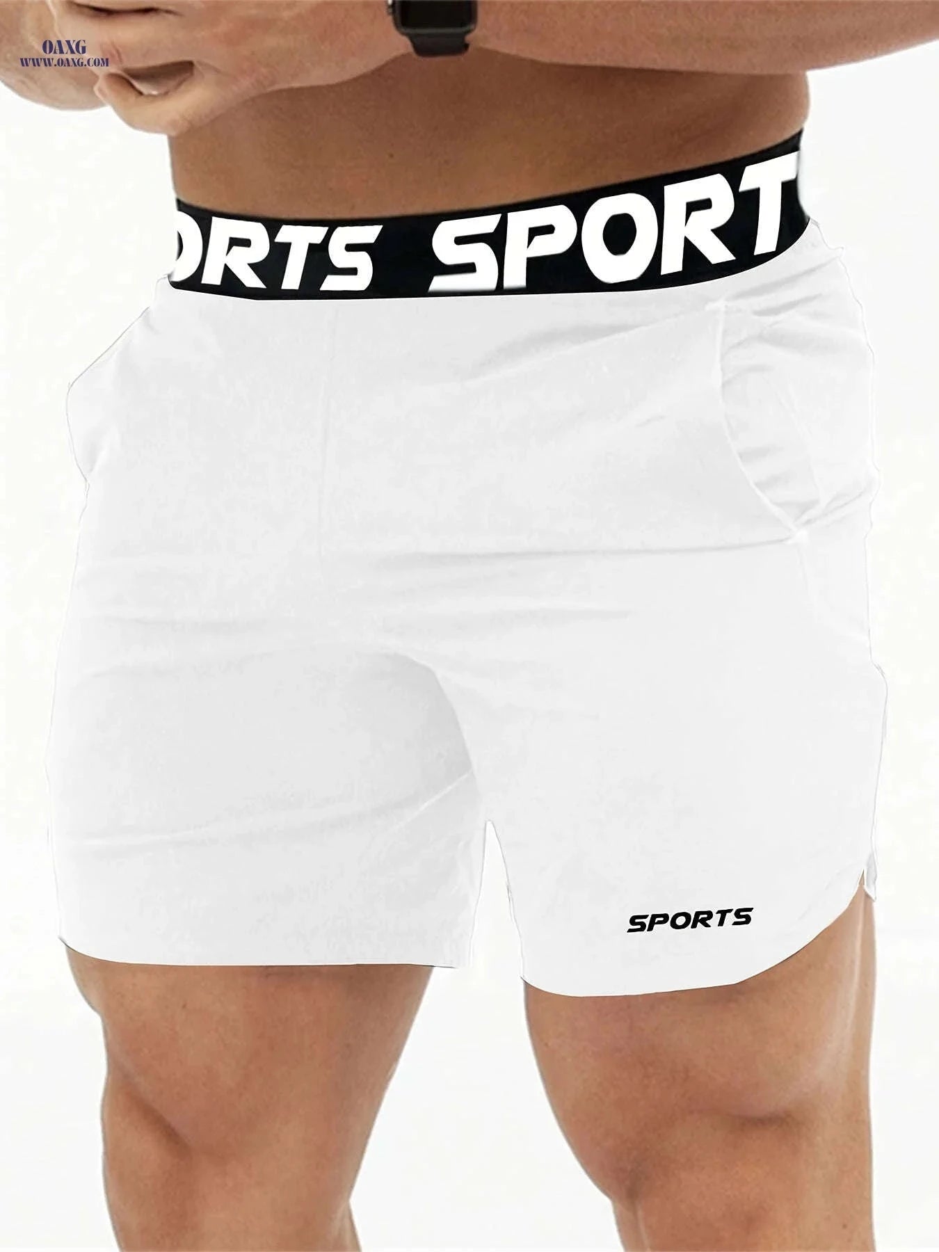 Men’s Athletic Shorts - Lightweight Polyester, Comfortable Fit for Sports   OAXG 