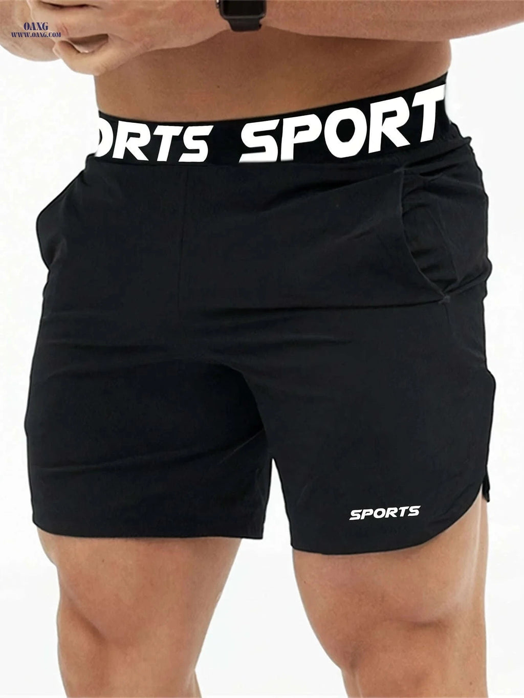 Men’s Athletic Shorts - Lightweight Polyester, Comfortable Fit for Sports   OAXG 