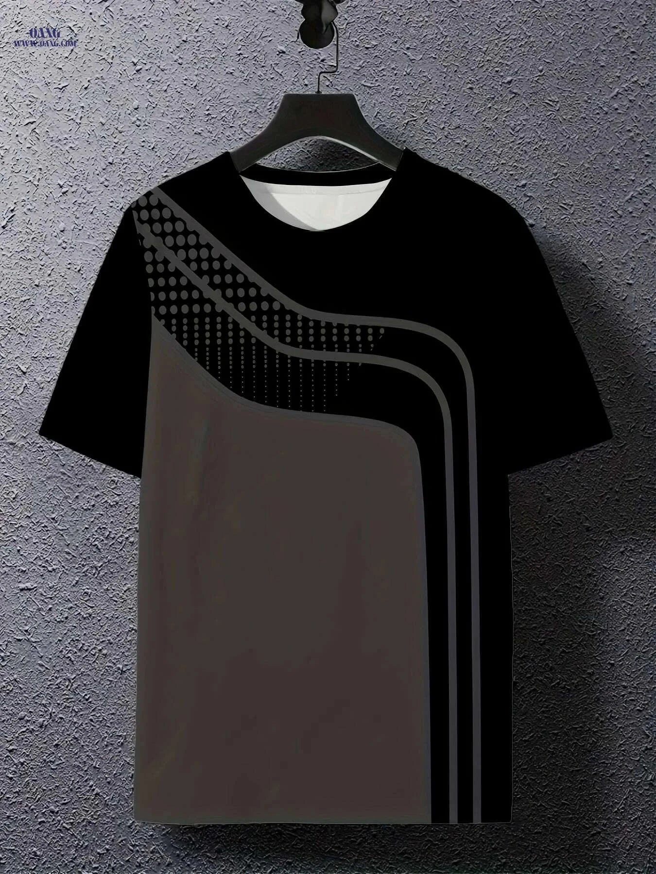 Men's Athletic T-Shirts - Breathable Quick-Dry Gym Tops, Striped Print   OAXG Mixed Pack-3PC / S