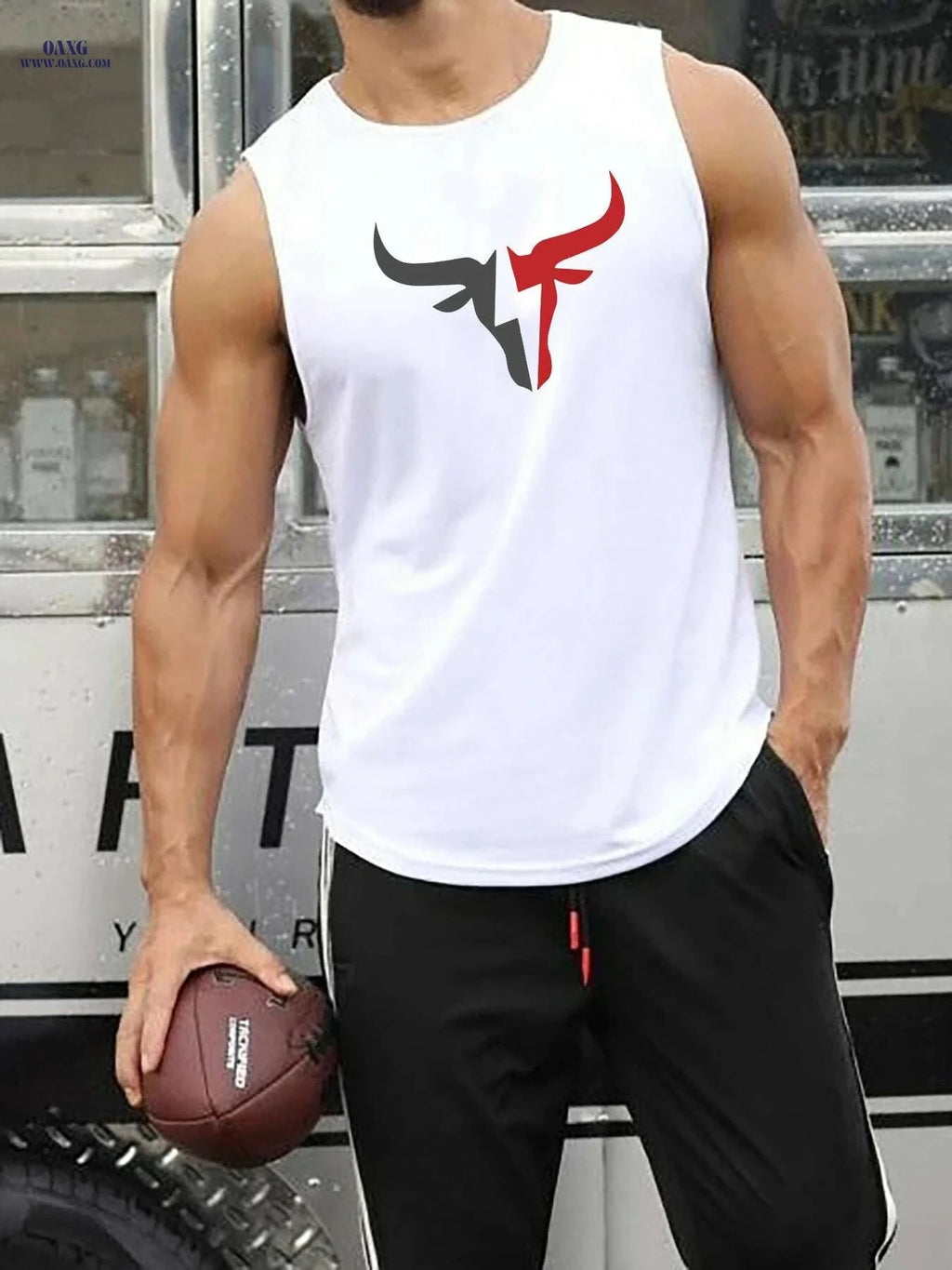 Men's Athletic Tank Tops - Quick-Dry Breathable Sportswear for Summer   OAXG Black / S
