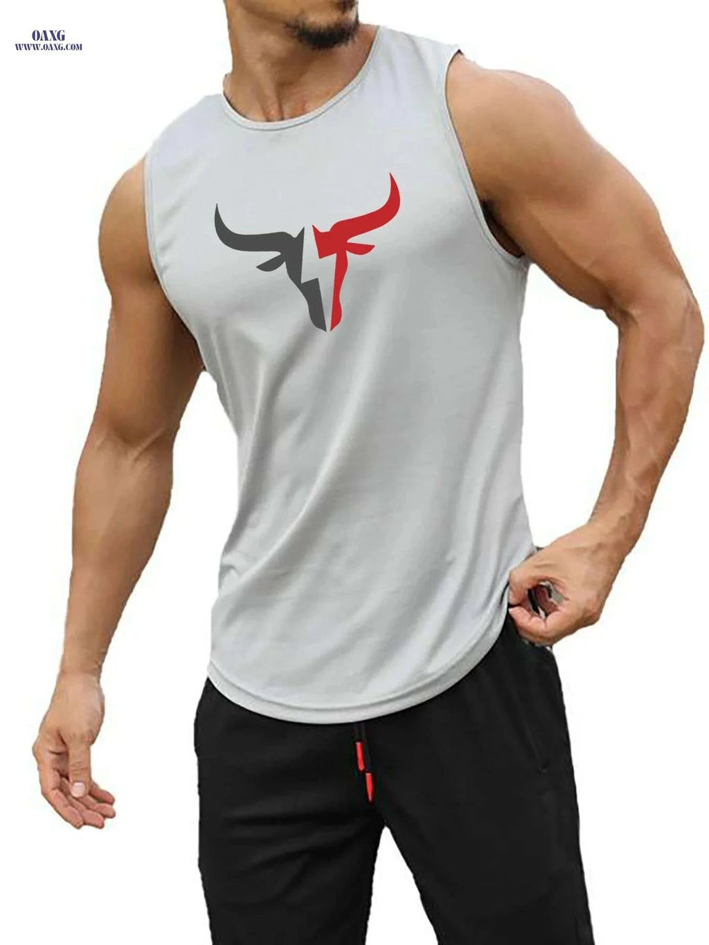 Men's Athletic Tank Tops - Quick-Dry Breathable Sportswear for Summer   OAXG Black / S
