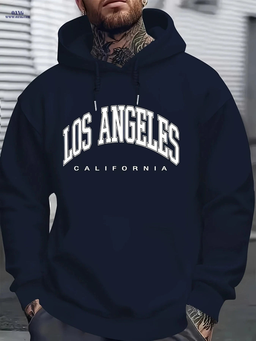 Men's Autumn Winter Hooded Sweatshirt - Casual Loose Fit Style   OAXG 