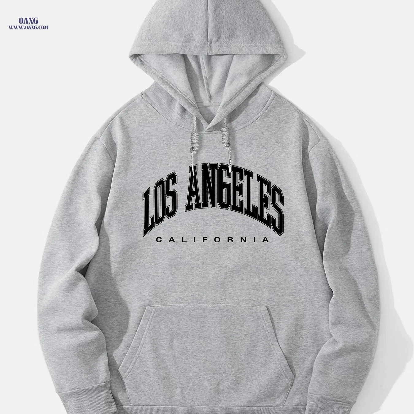 Men's Autumn Winter Hooded Sweatshirt - Casual Loose Fit Style   OAXG Grey / FR S