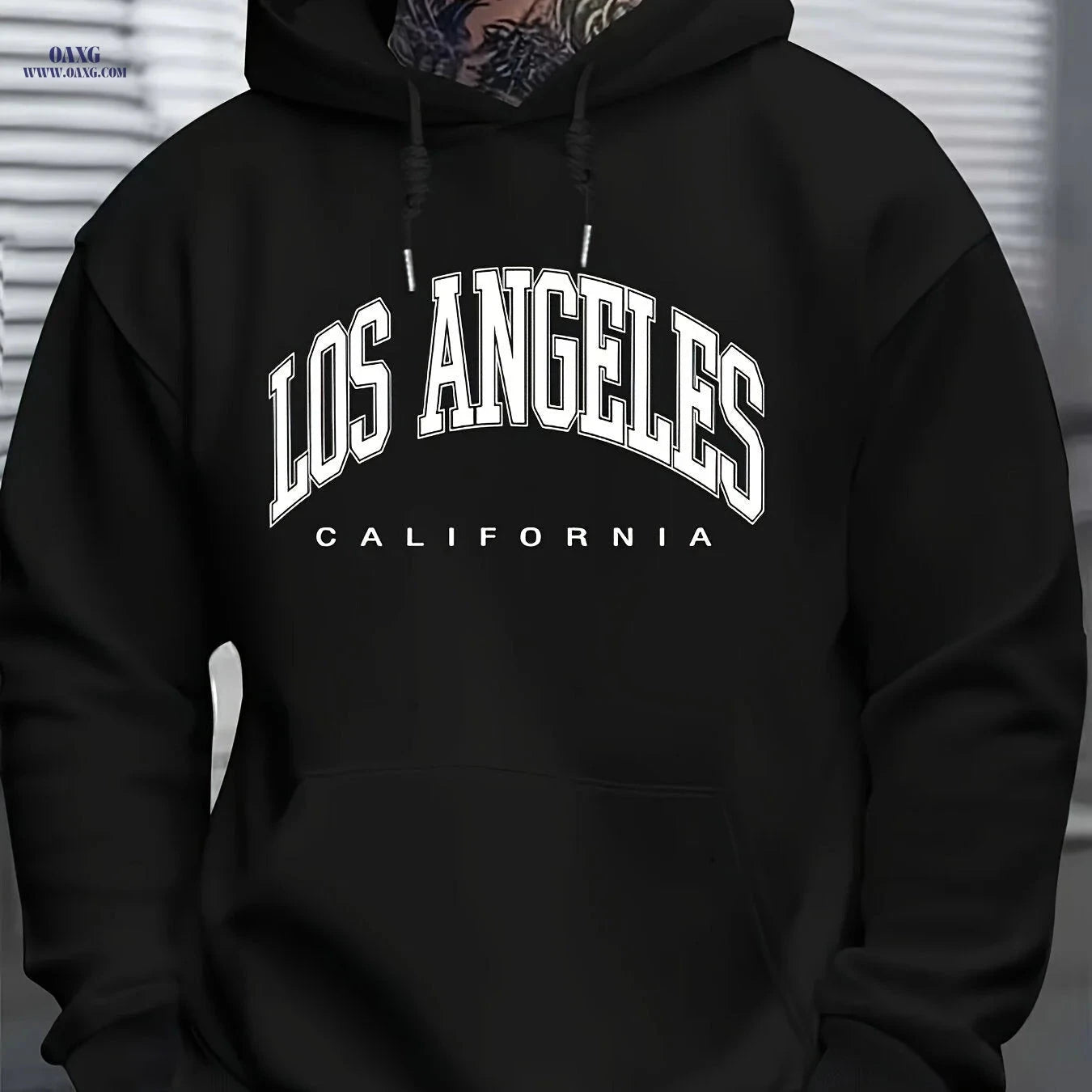 Men's Autumn Winter Hooded Sweatshirt - Casual Loose Fit Style   OAXG Grey / FR S