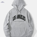 Men's Autumn Winter Hooded Sweatshirt - Casual Loose Fit Style   OAXG Grey / FR S