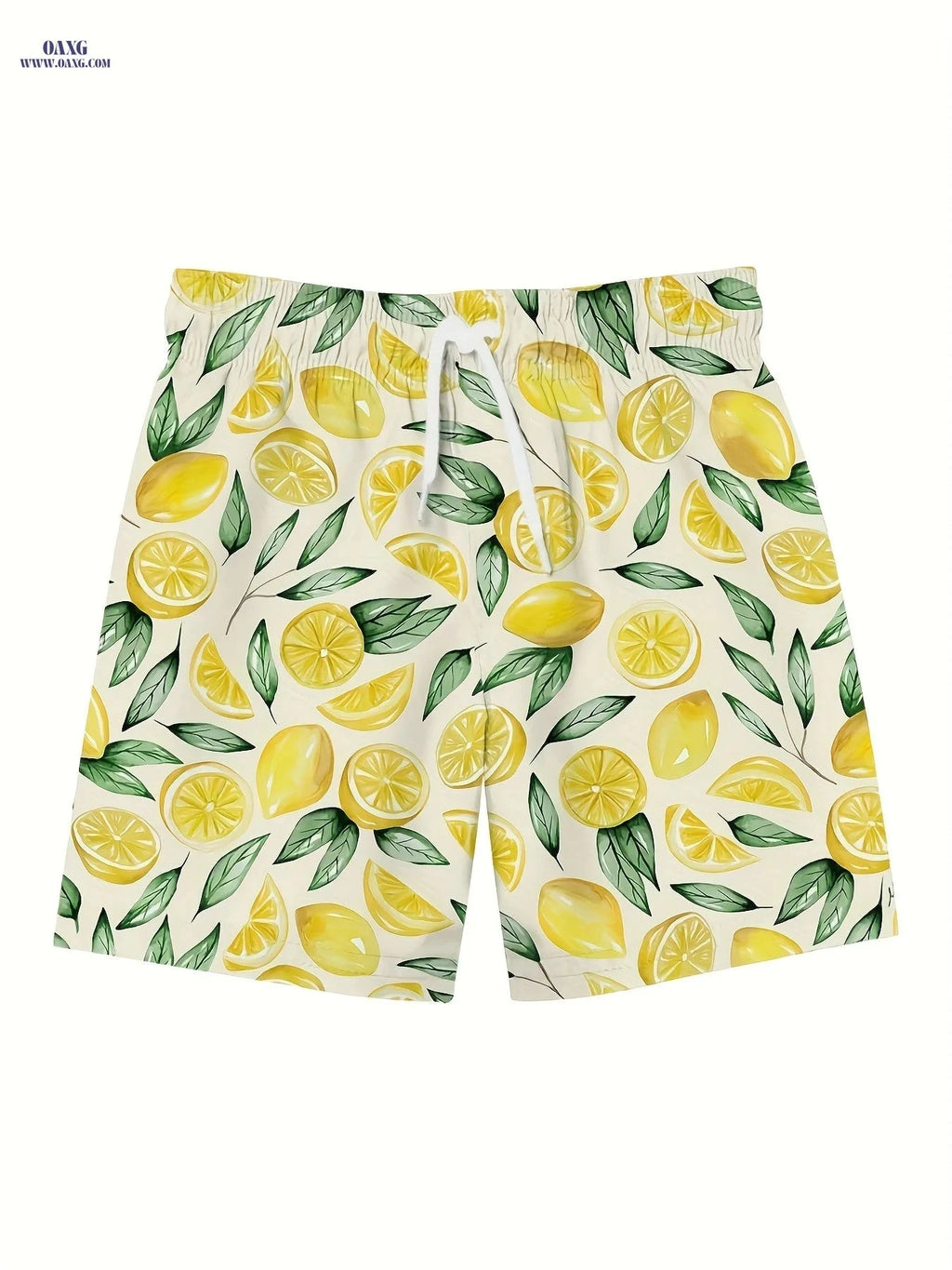 Men's Beach Shorts - Casual Woven Polyester with Drawstring   OAXG 【Multicolor】 / FR S
