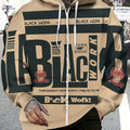 Men's Beige Zipper Hoodie - Soft Fabric, Graphic Design for Casual Wear   OAXG Multicolor / FR M