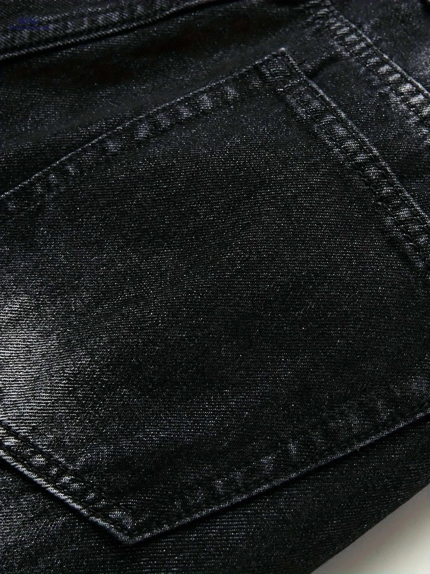 Men's Black Ripped Jeans - Regular Fit Tapered Distressed Denim   OAXG 