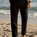 Men's Breathable Casual Linen Pants - Relaxed Fit for Outdoor Fun   OAXG 