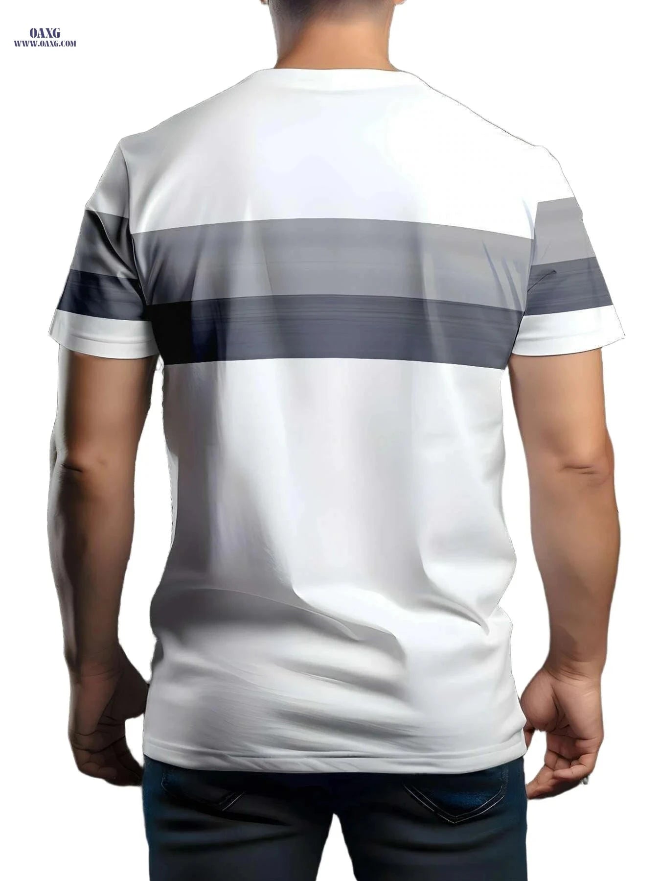 Men's Breathable Casual T-Shirt - Moisture-Wicking Polyester Fit   OAXG Mixed Color / S