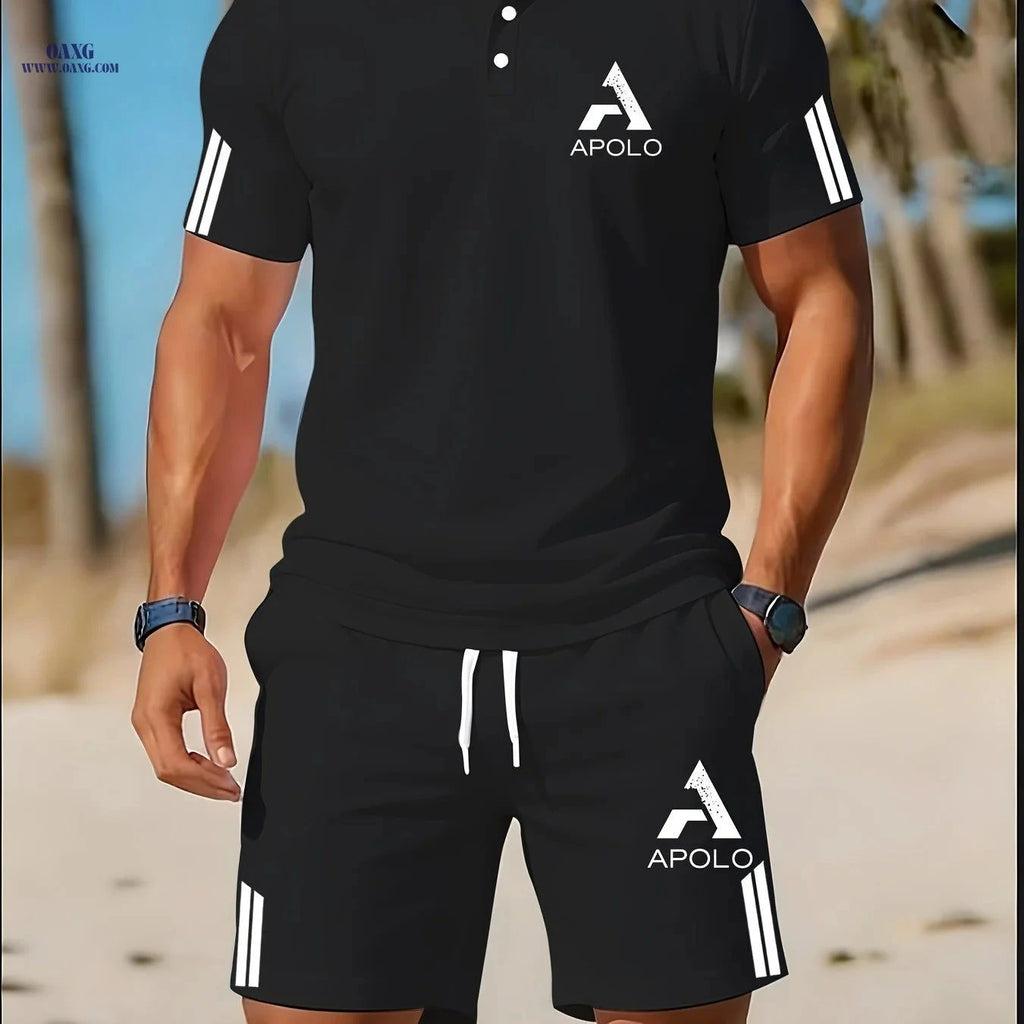 Men's Breathable Golf Set - Casual Summer Wear for Outings & Sports   OAXG 