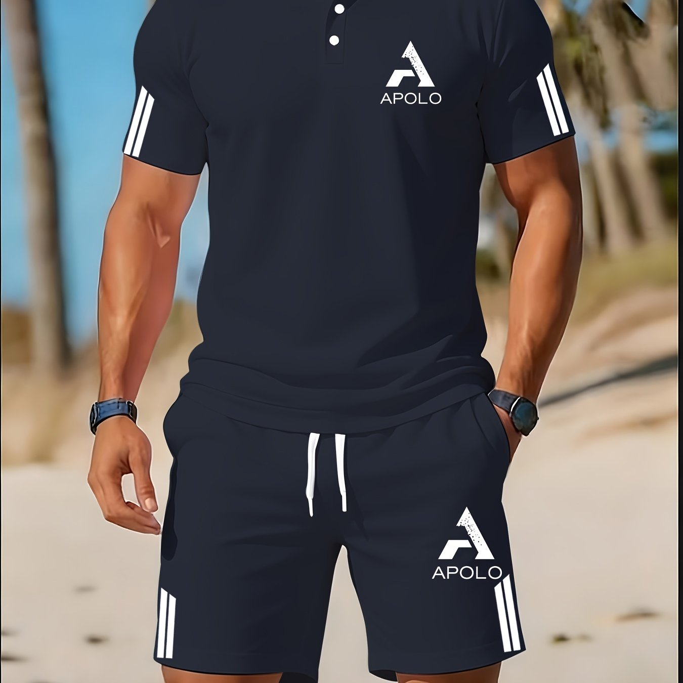 Men's Breathable Golf Set - Casual Summer Wear for Outings & Sports   OAXG 