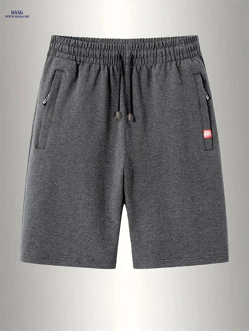 Men's Breathable Sports Shorts - Lightweight, Adjustable Drawstring & Pockets   OAXG Black / S