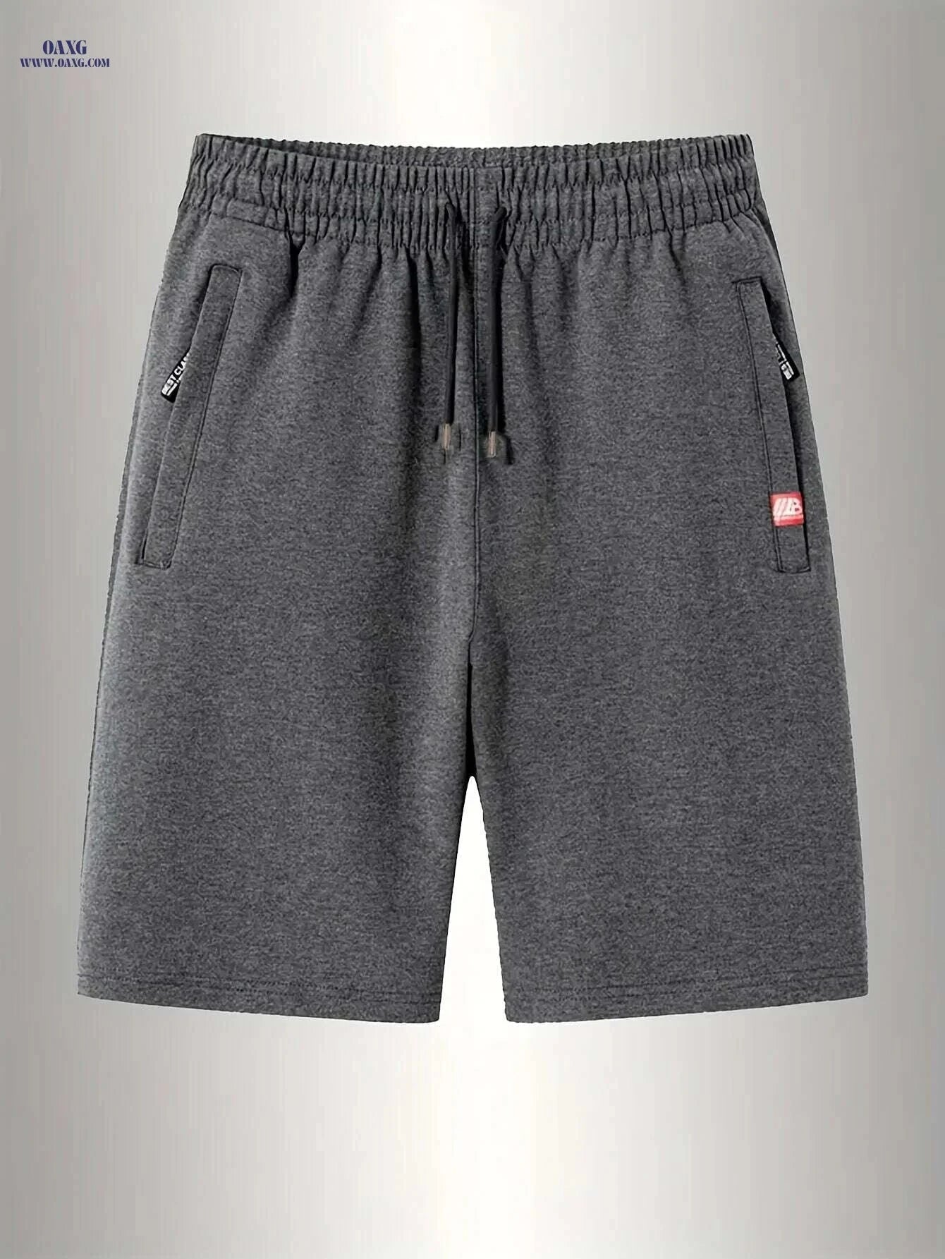Men's Breathable Sports Shorts - Lightweight, Adjustable Drawstring & Pockets   OAXG Black / S