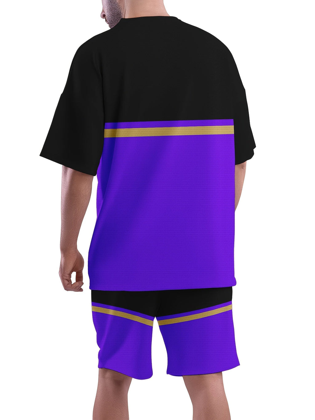 Men's Breathable Summer T-Shirt and Shorts Set - 3D Printed Leisure   OAXG Mixed colors / FR S