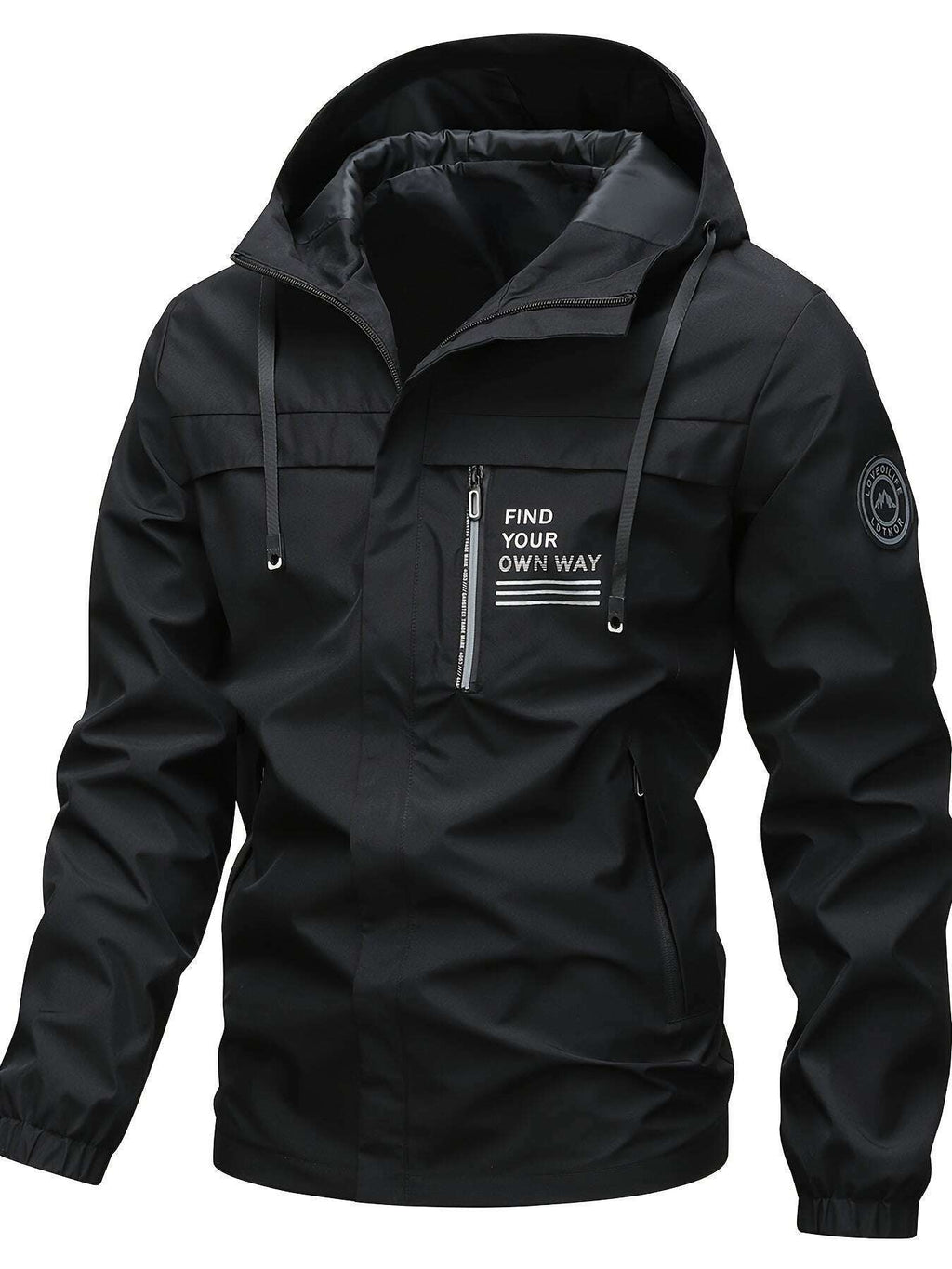 men-s-brown-loose-fitting-hoodie-find-your-own-way-print-oaxg-W4z