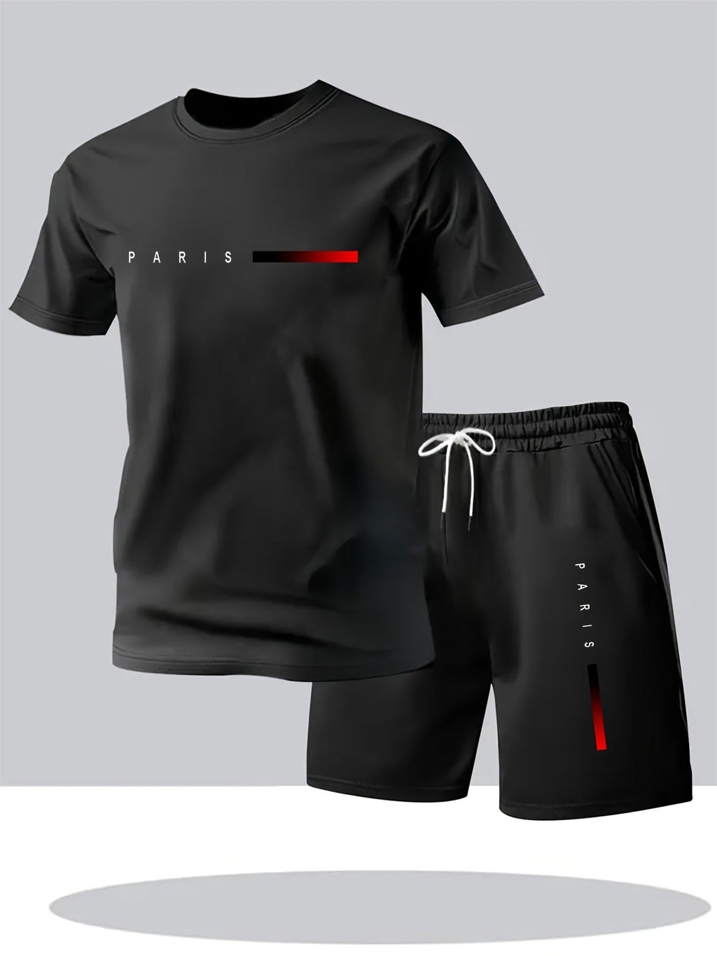 Men's Business Casual T-Shirt & Shorts Set - Lightweight Summer Outfit   OAXG 