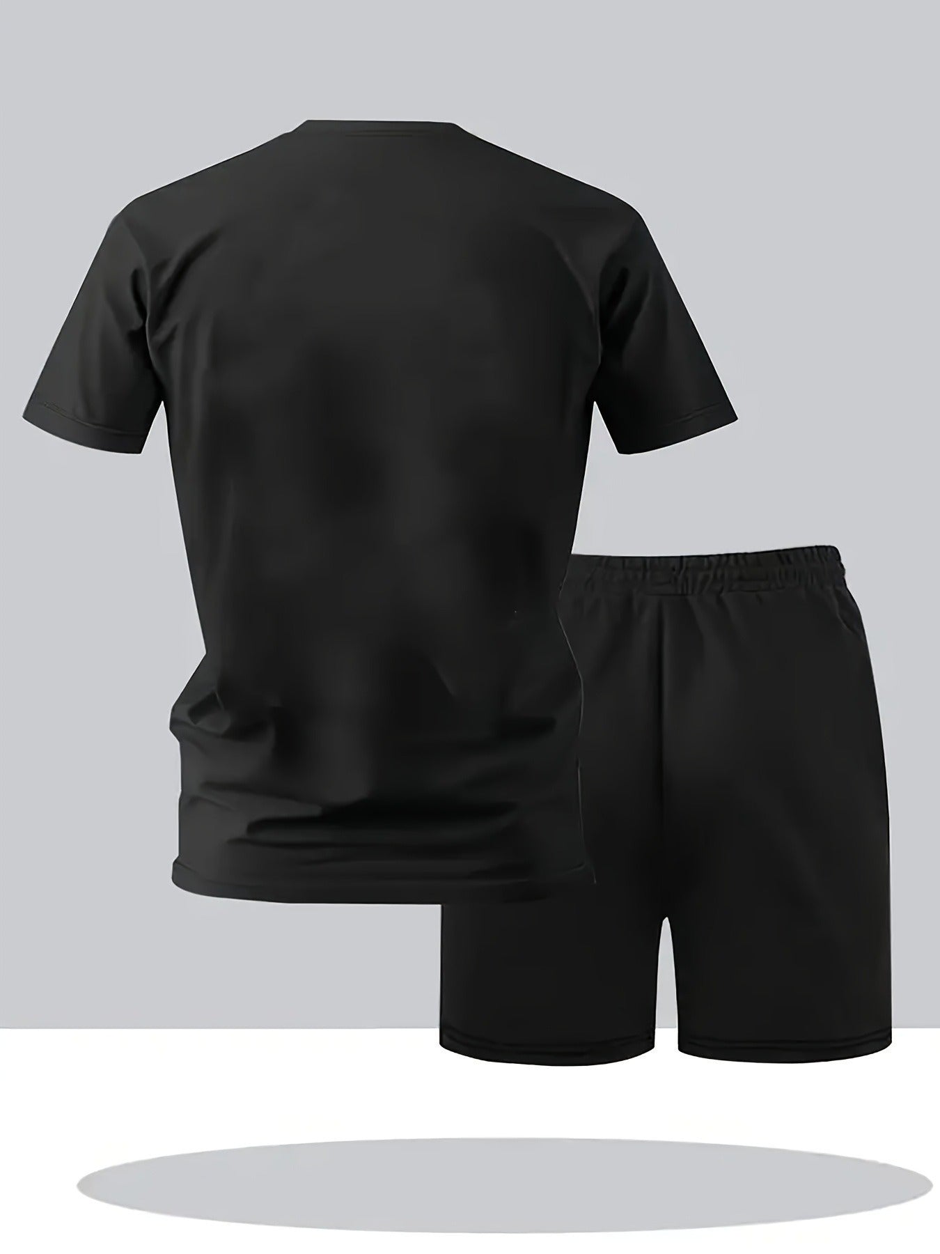 Men's Business Casual T-Shirt & Shorts Set - Lightweight Summer Outfit   OAXG 