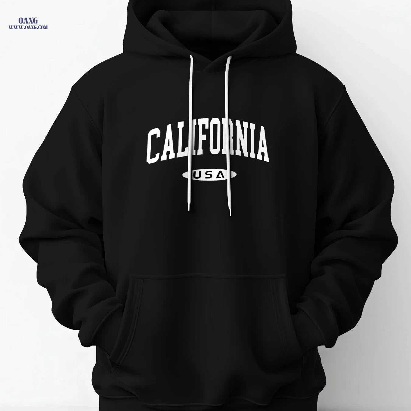 Men's California Graphic Hoodie - Casual Pullover for Fall/Winter   OAXG 