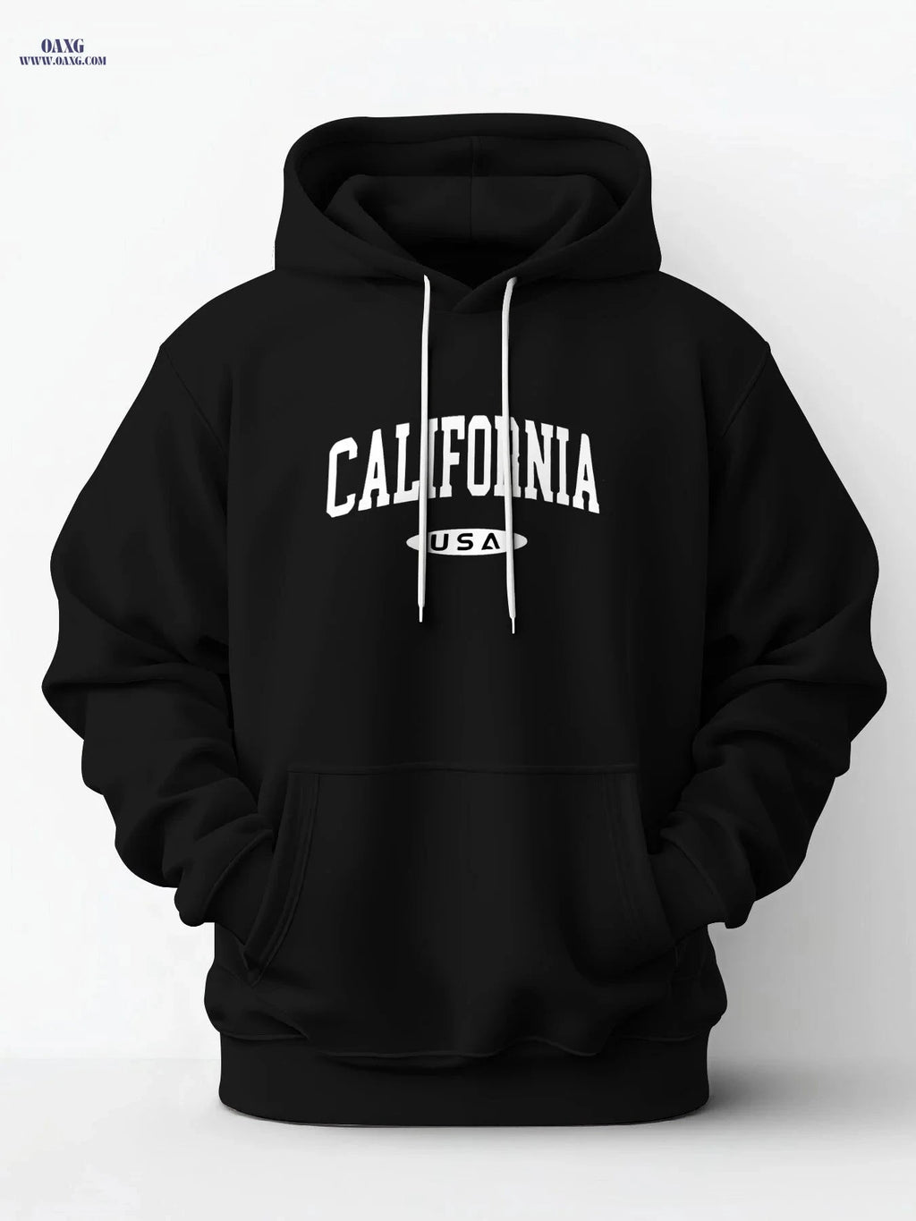 Men's California Graphic Hoodie - Casual Pullover for Fall/Winter   OAXG Navy Blue / FR S