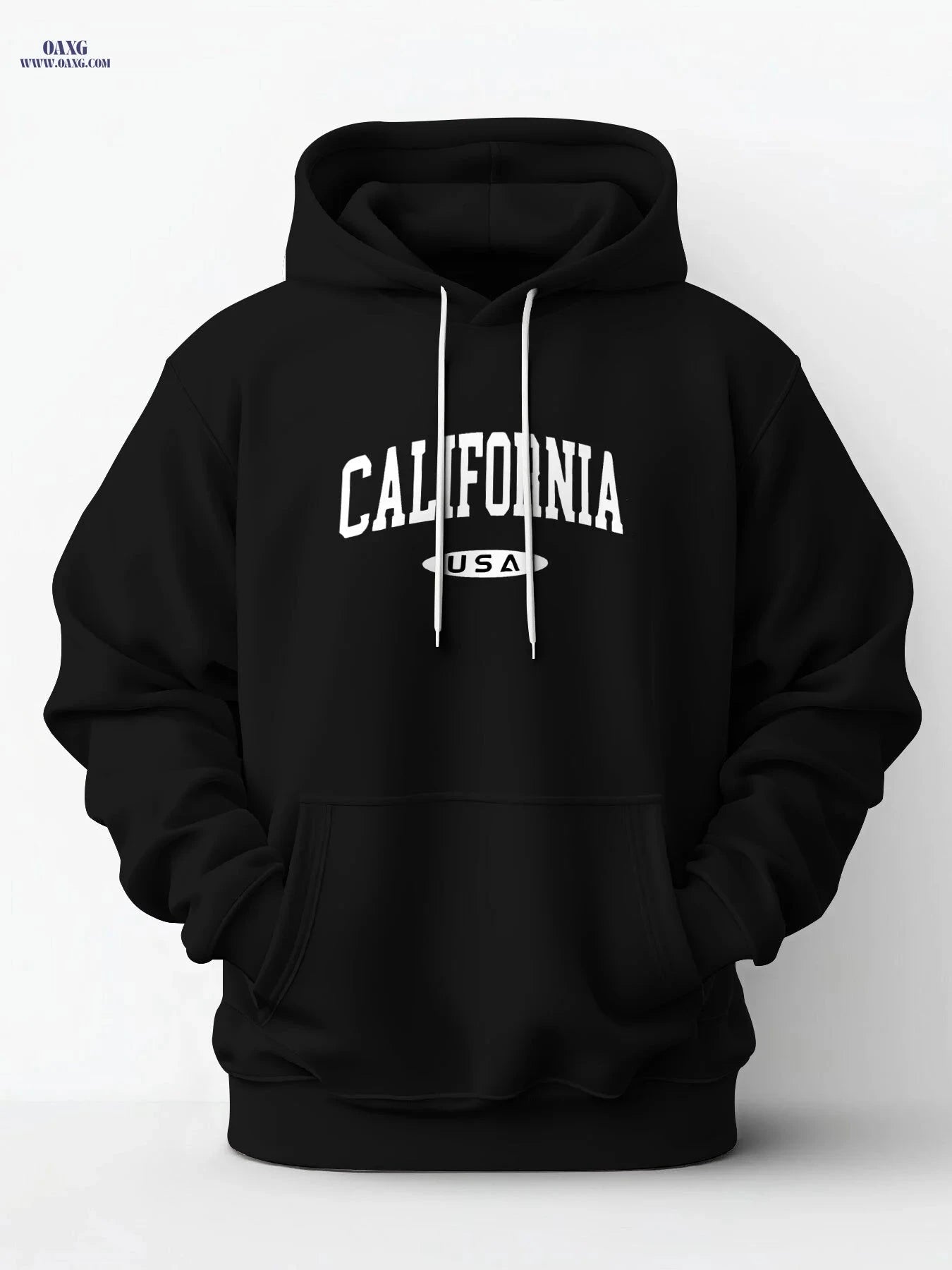 Men's California Graphic Hoodie - Casual Pullover for Fall/Winter   OAXG Navy Blue / FR S