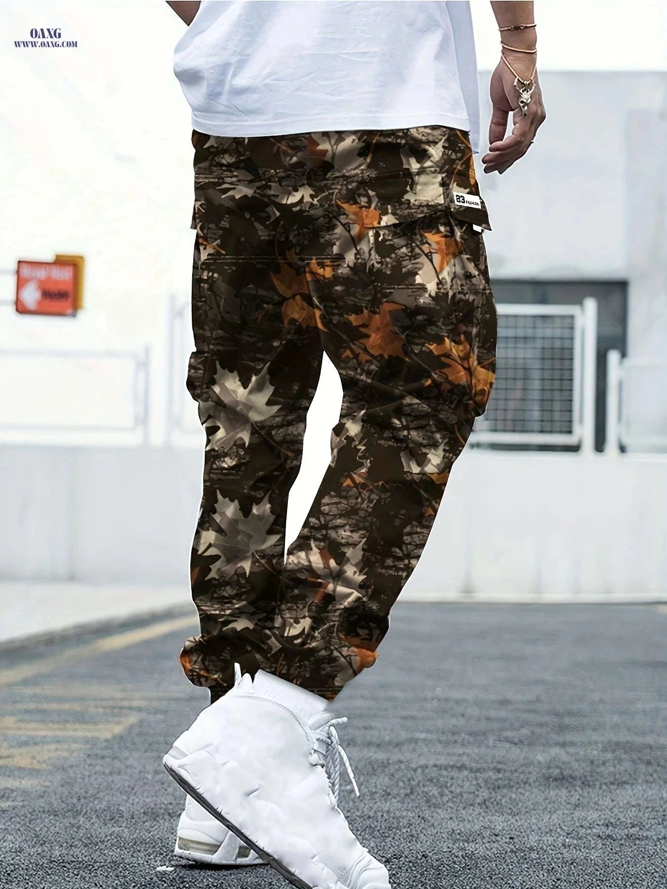 Men's Camouflage Cargo Pants - Casual Loose Fit for All Seasons   OAXG 