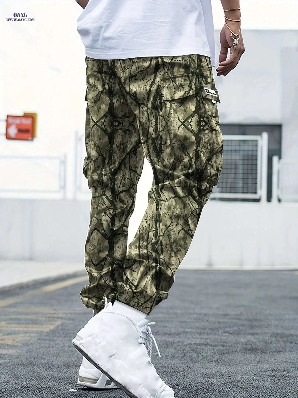 Men's Camouflage Cargo Pants - Casual Loose Fit for All Seasons   OAXG 