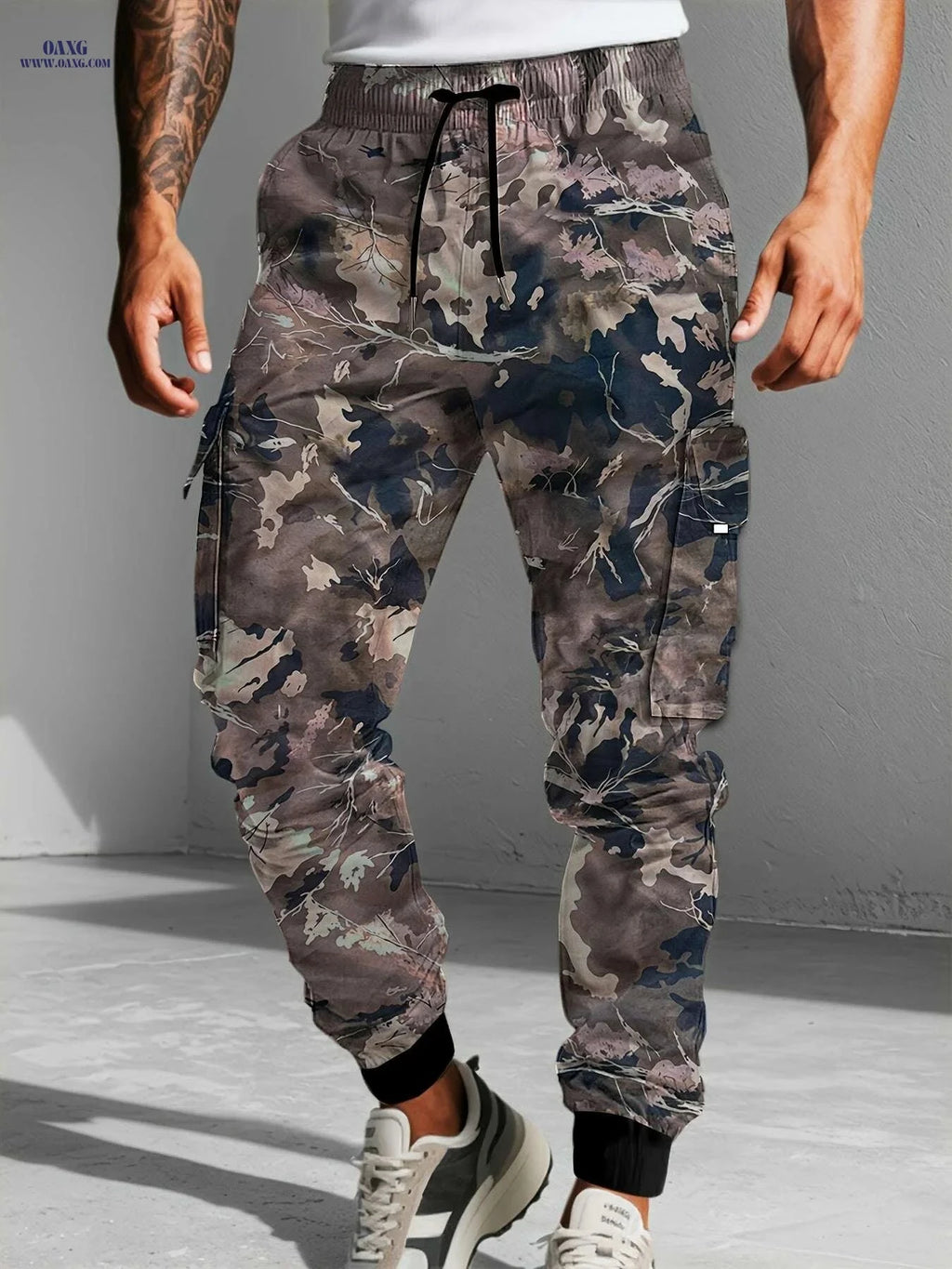 Men's Cargo Pants - Non-Stretch Utility Trousers for Work & Casual   OAXG 