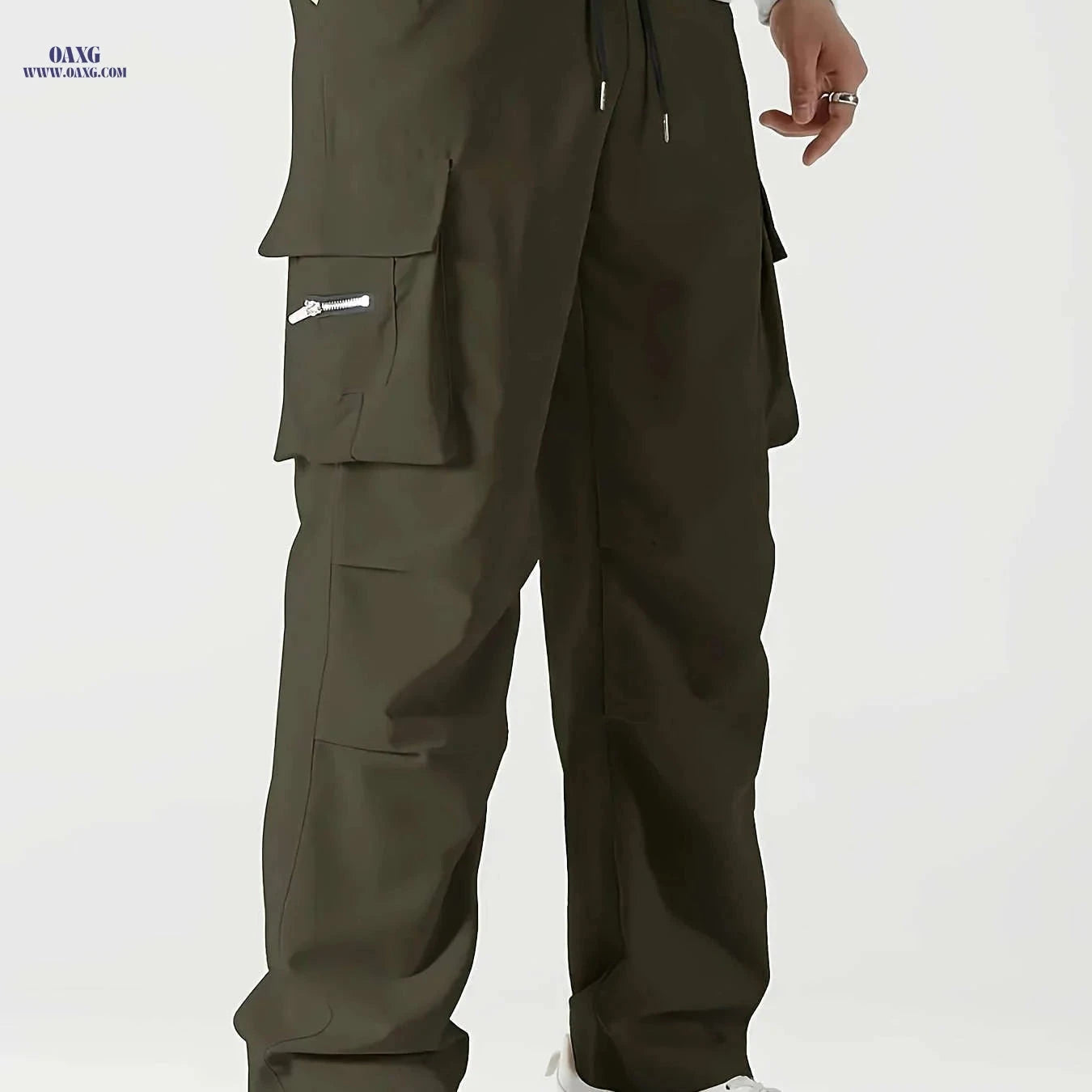 Men's Cargo Pants - Stylish Relaxed Fit with Multiple Pockets   OAXG 