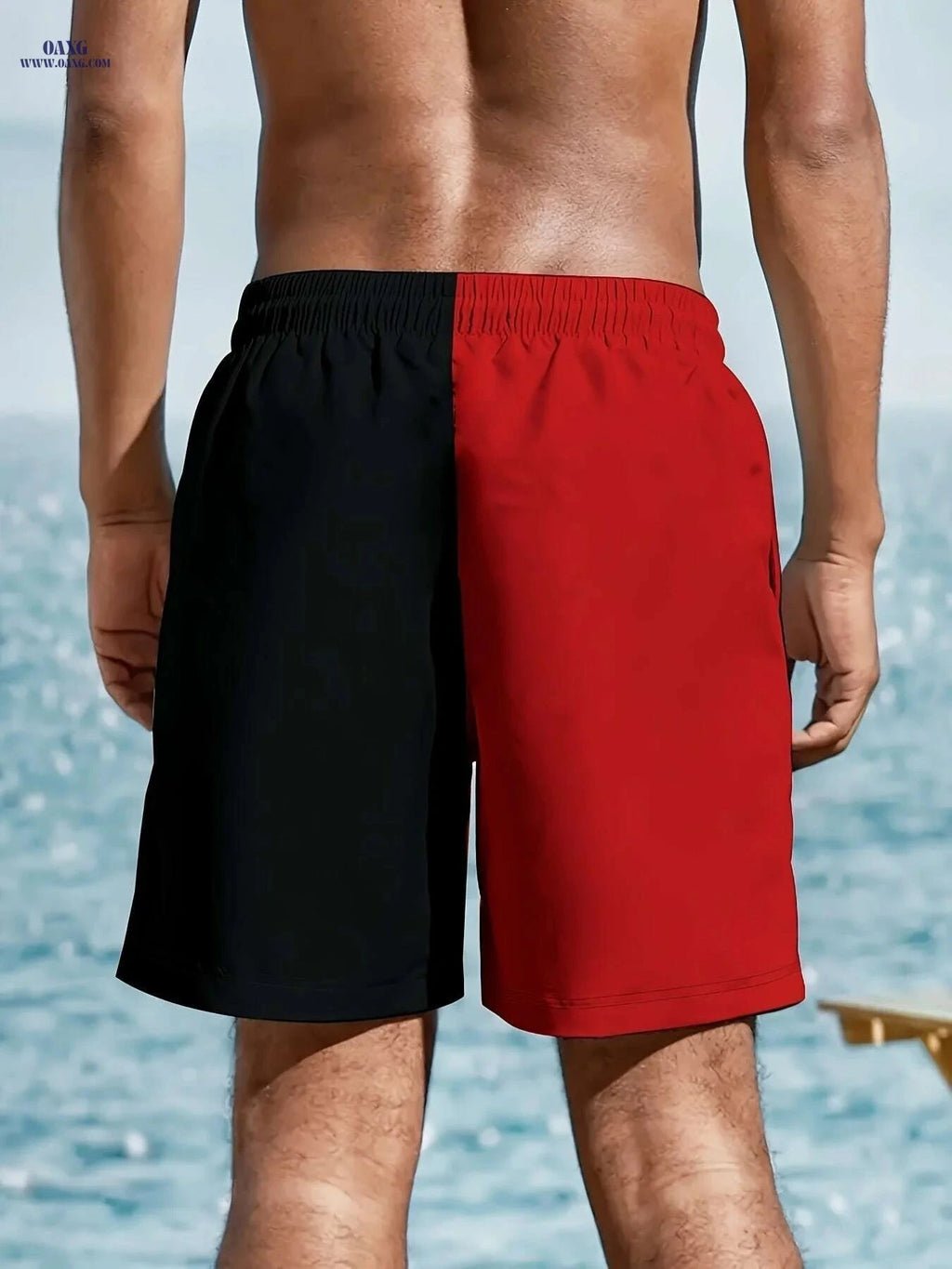 Men's Cartoon Graphic Beach Shorts - Quick-Dry, Adjustable Waist   OAXG Mixed Color / S