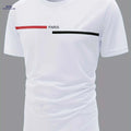 Men's Casual Alphabet Print Crew Neck T-Shirt - All-Season Style   OAXG 