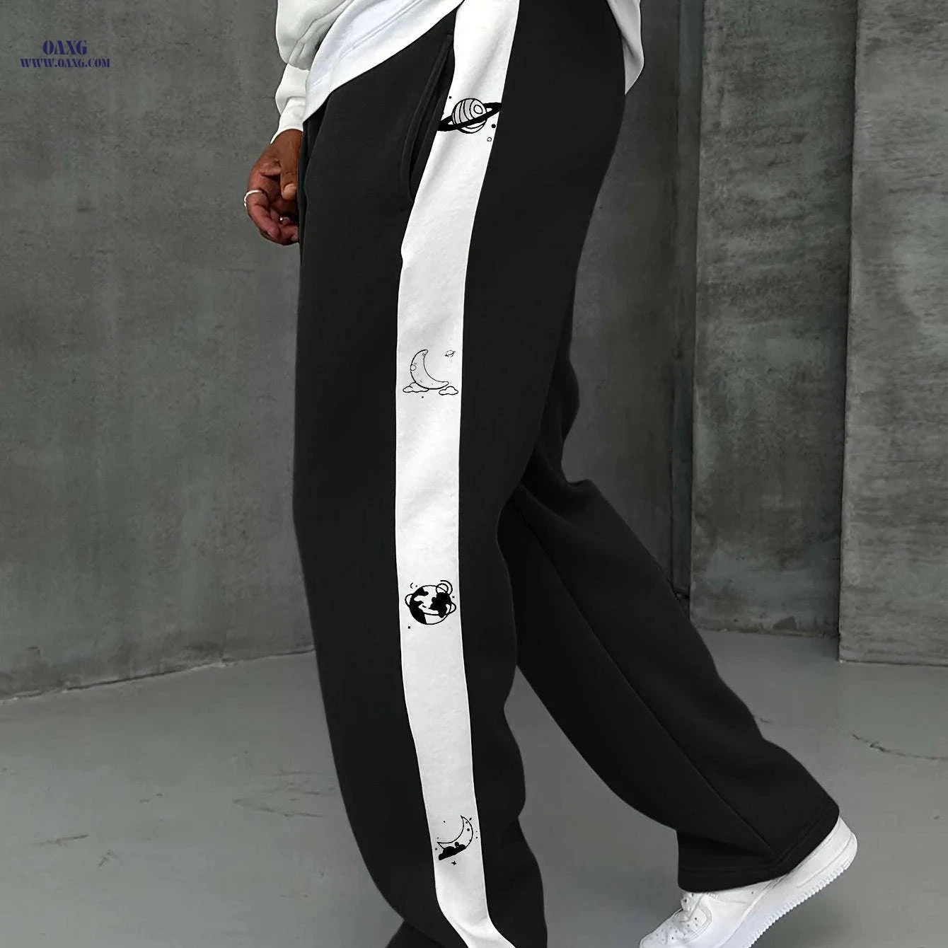 Men's Casual Ankle Pants - Adjustable Elastic Waistband, Slight Stretch   OAXG 
