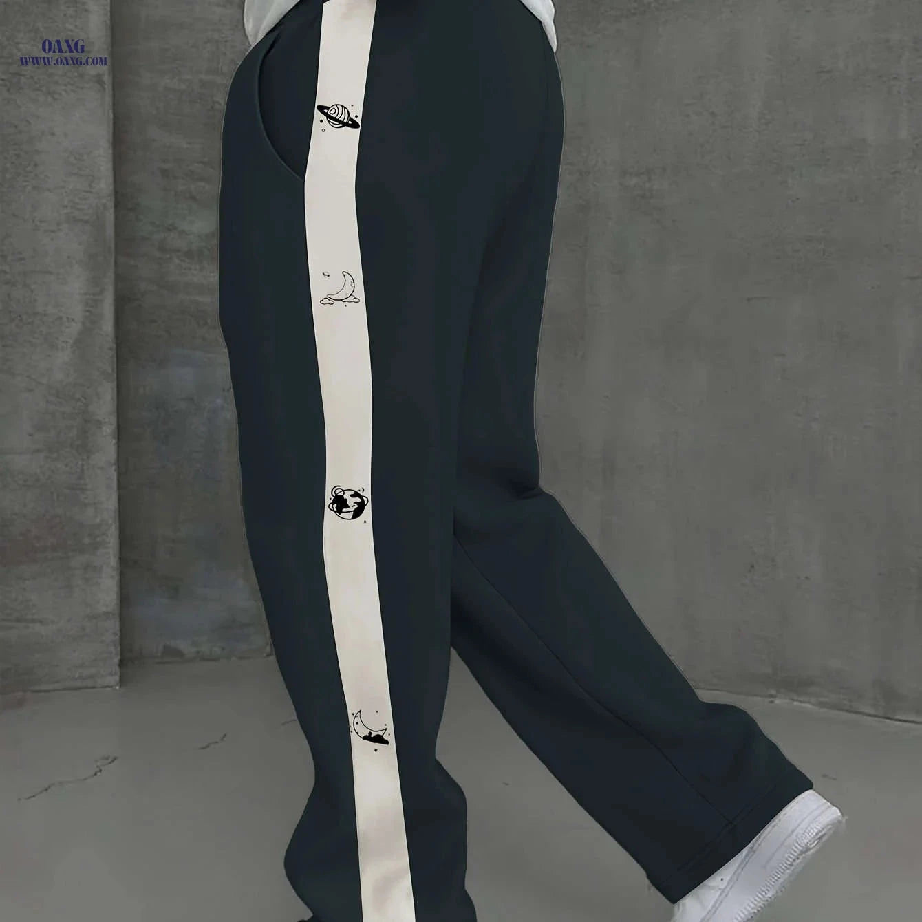 Men's Casual Ankle Pants - Adjustable Elastic Waistband, Slight Stretch   OAXG Khaki / FR XS