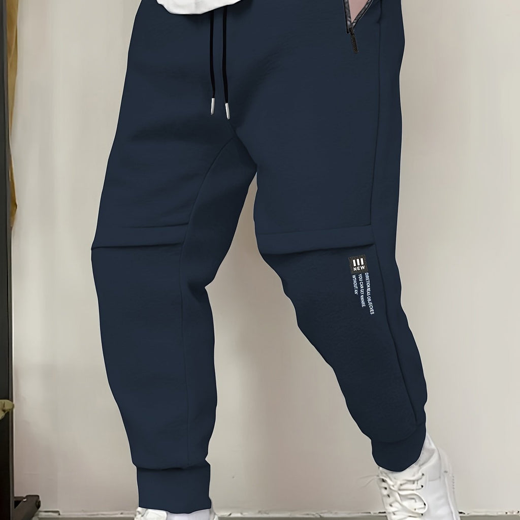 Men's Casual Athletic Pants - All-Season Sports Wear with Pockets   OAXG 