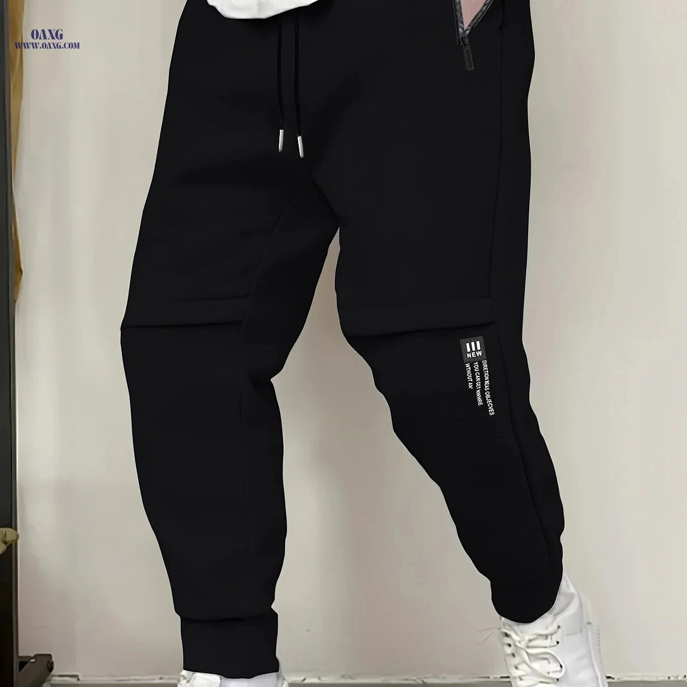 Men's Casual Athletic Pants - All-Season Sports Wear with Pockets   OAXG 