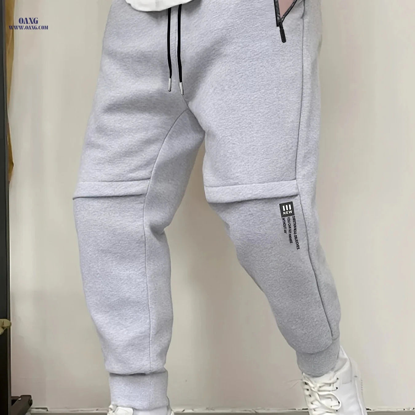 Men's Casual Athletic Pants - All-Season Sports Wear with Pockets   OAXG 