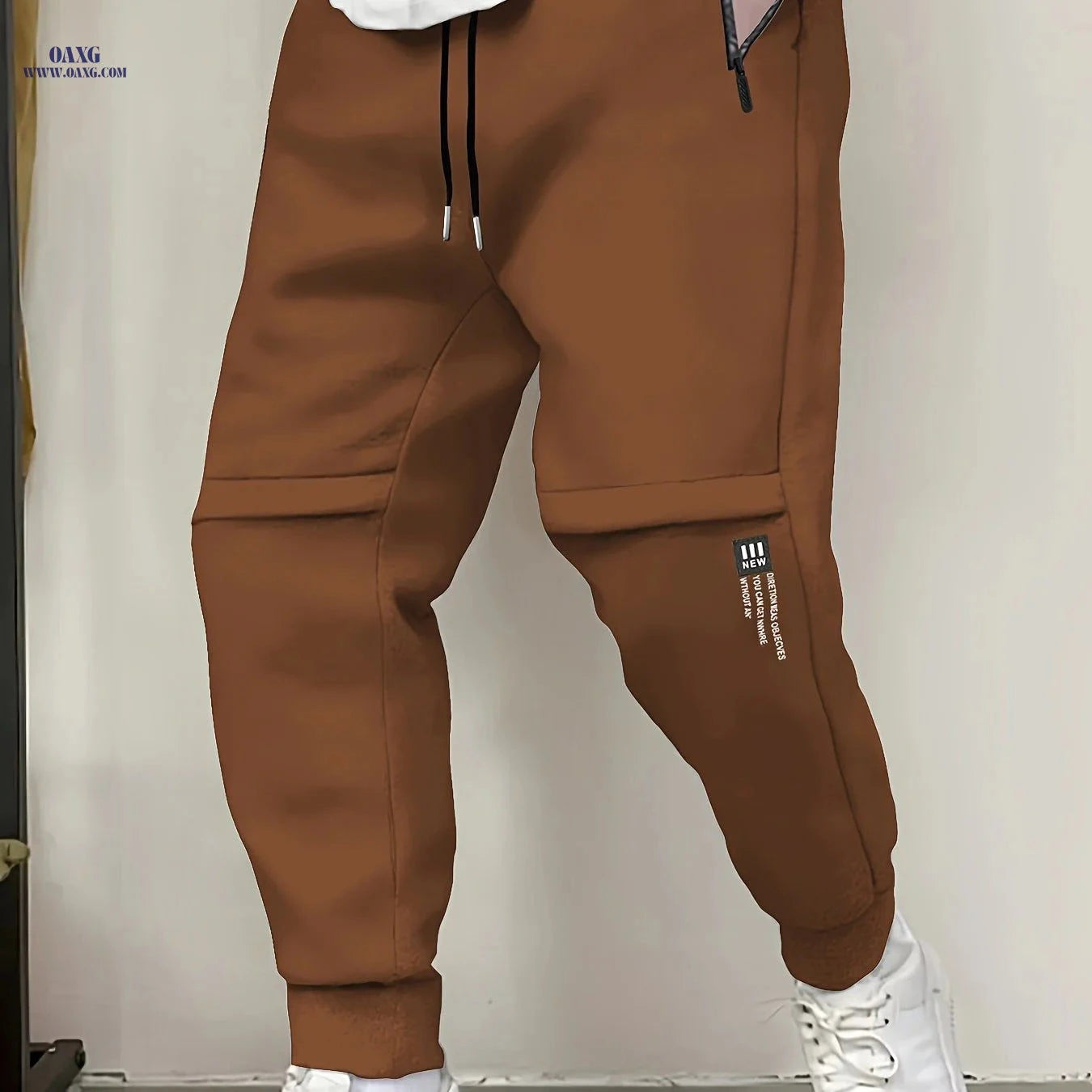 Men's Casual Athletic Pants - All-Season Sports Wear with Pockets   OAXG 