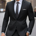 Men's Casual Business Suit - Two-Piece with Long Sleeve Design   OAXG 