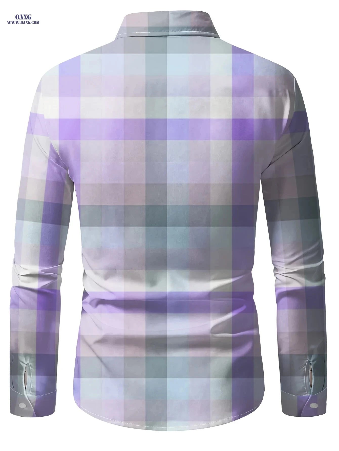 Men's Casual Button-Up Collar Print Shirt - Spring & Autumn Style   OAXG Mixed colors / FR S