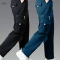 Men's Casual Cargo Pants 2-Pack - Loose Fit, Multi-Pocket Style   OAXG 