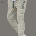Men's Casual Cargo Pants - Light Drawstring Waist, Trendy Fit   OAXG Khaki / S