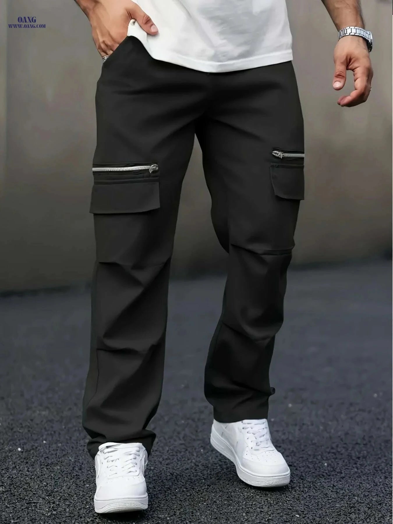Men's Casual Cargo Pants - Loose Fit for Summer Outdoor Sports   OAXG 