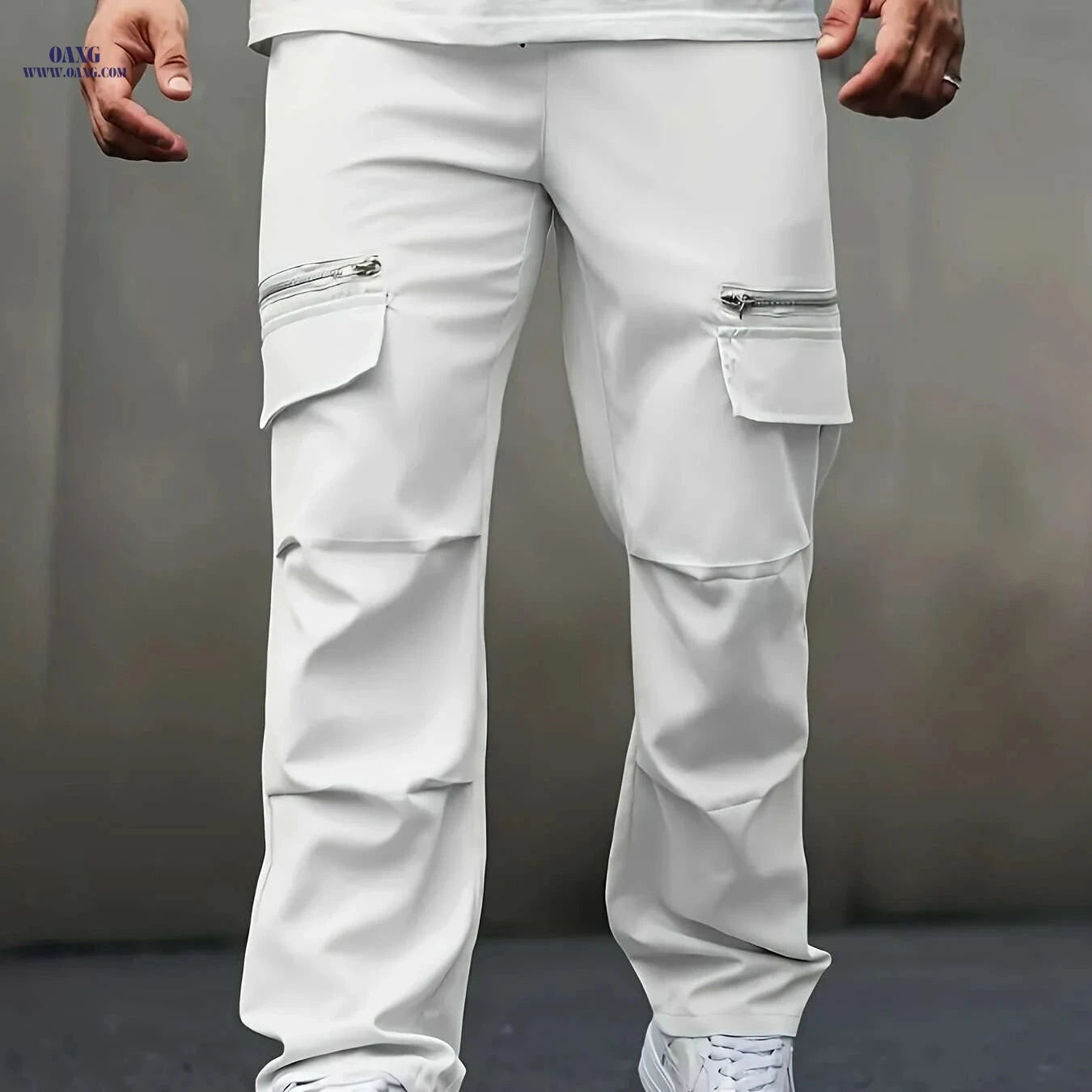 Men's Casual Cargo Pants - Loose Fit for Summer Outdoor Sports   OAXG Black / S