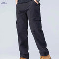 Men's Casual Cargo Pants - Loose Fit with Multiple Pockets   OAXG 